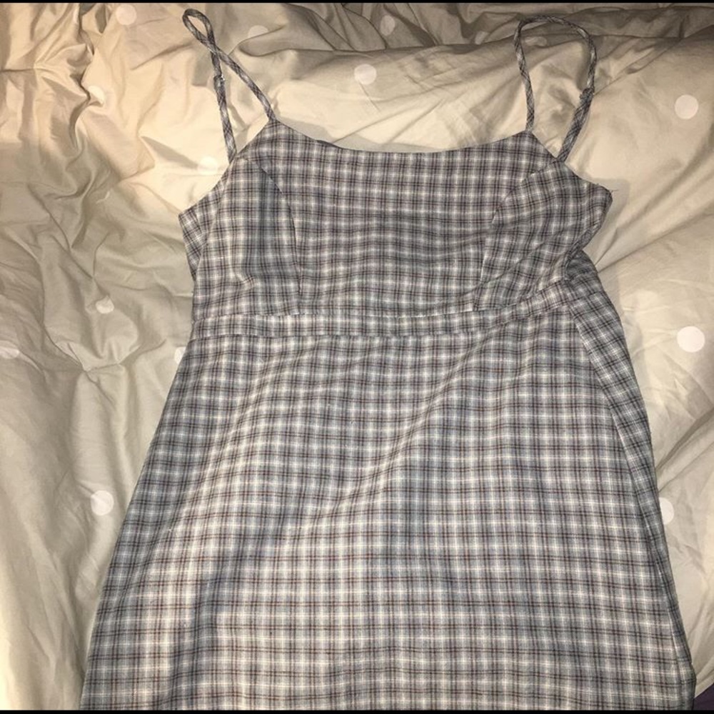 Blue gingham urban outfitters dress